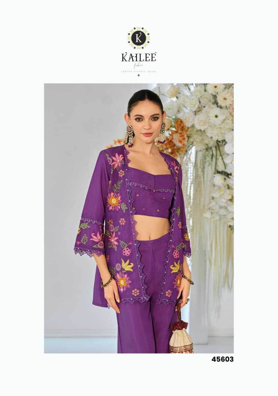 Pure Viscos Western Wears Indo Western Palazzo Party Wear Dresses - MYLUXURY LANE ENTERPRISE